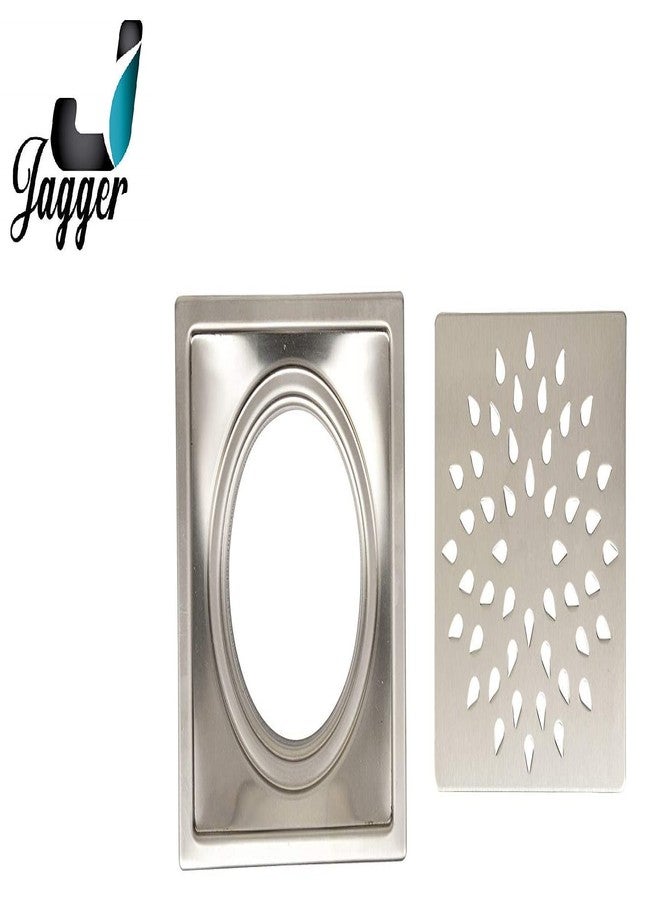 JAGGER DJ3003 Square Stainless Steel Bathroom Drain Jali with Cover Without Hole for Floor Water Drain Grating for Home/Bathroom Easy to Clean Blockage (Without Hole Drain Jalli) - Image 3